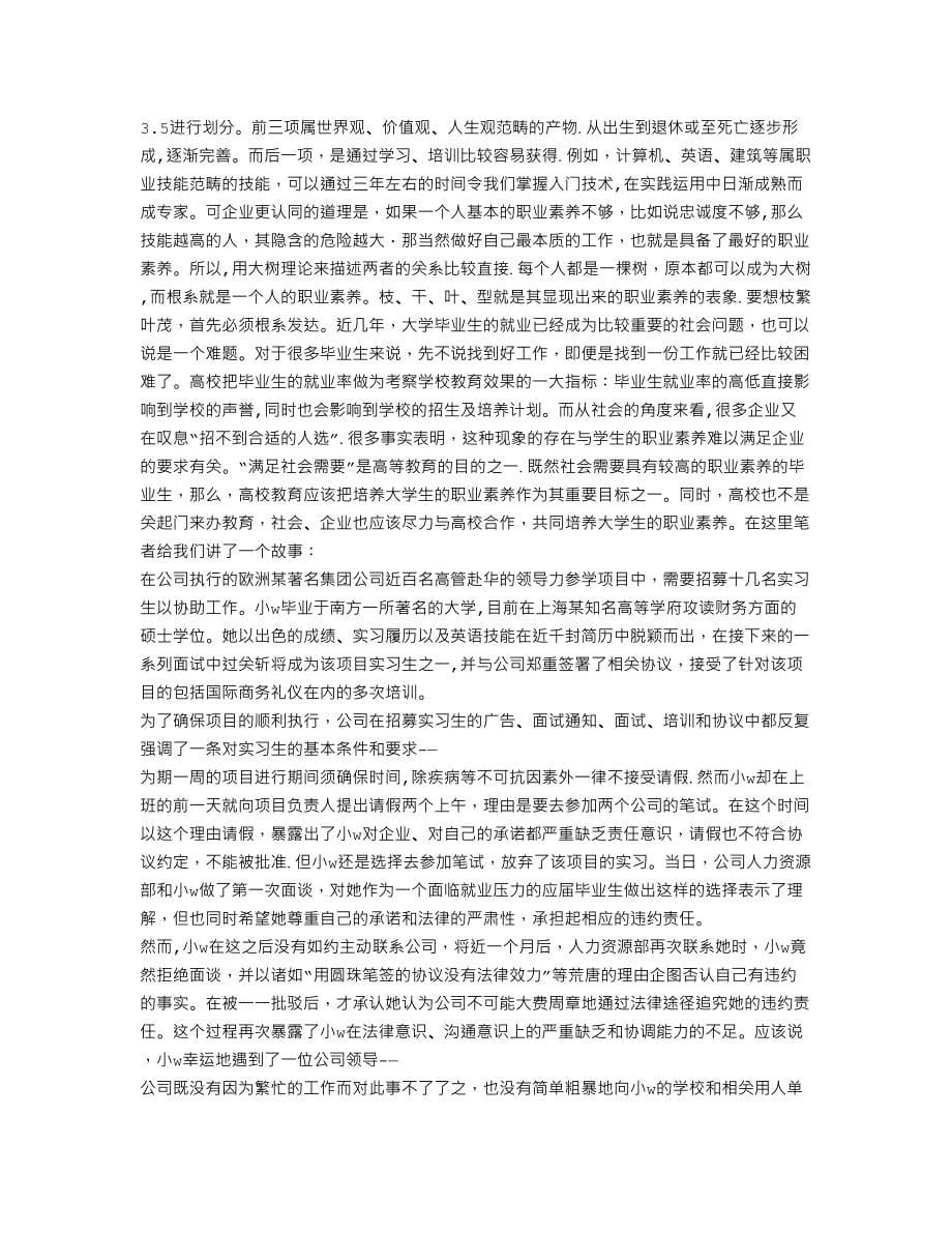 大学生职业素质自我总结_第5页