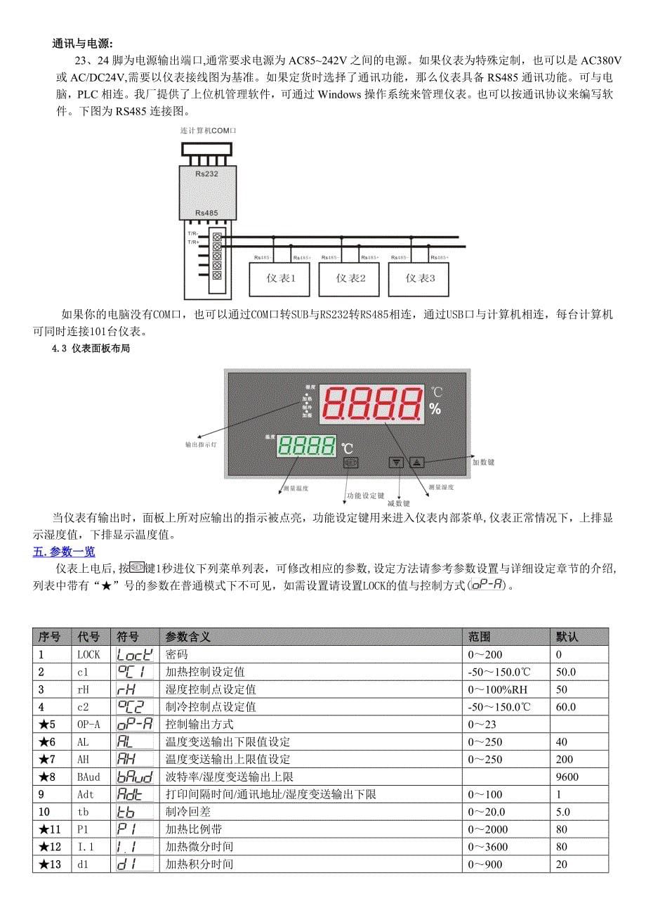 WSD智能温湿度控制器_第5页