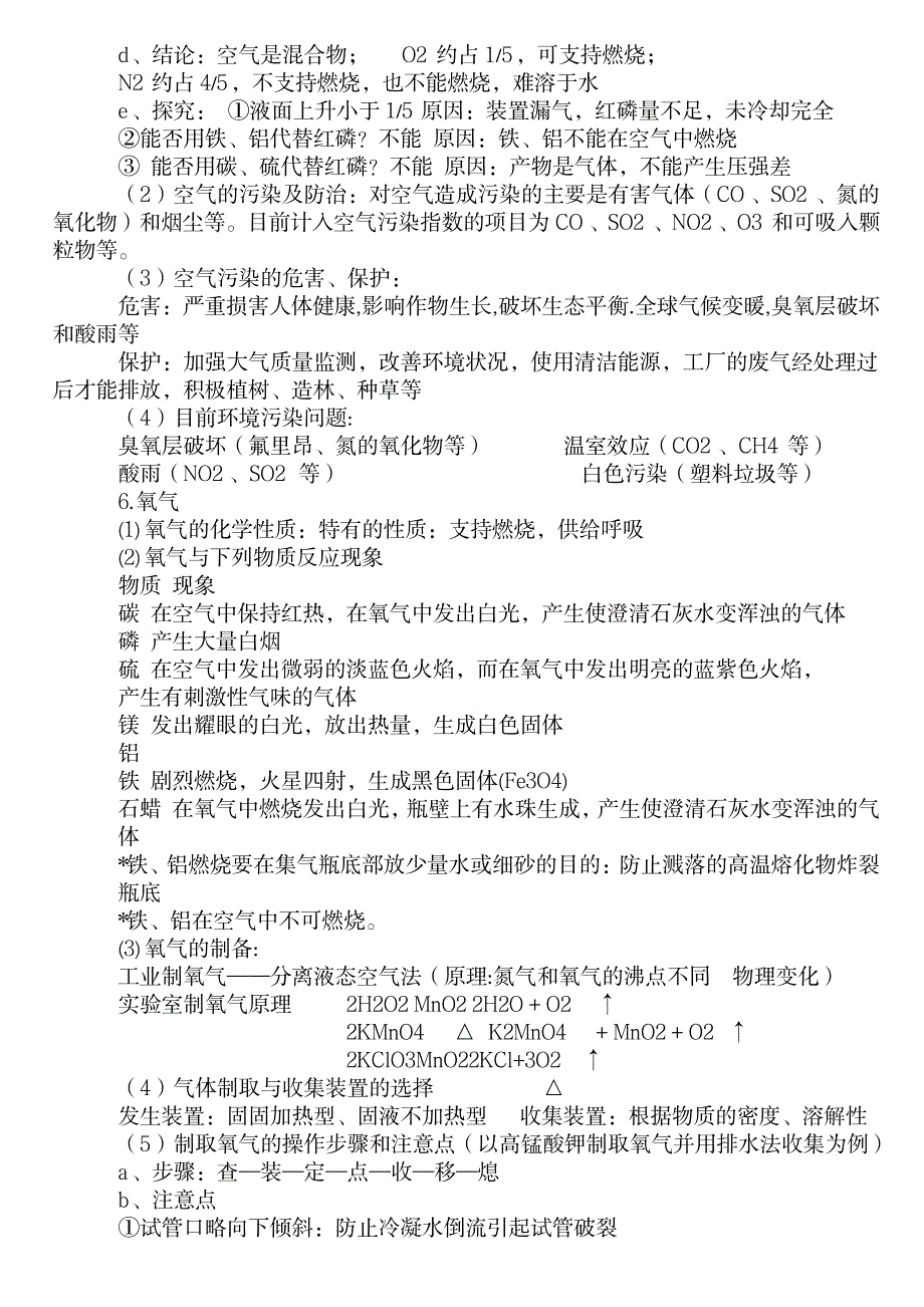 科学九年级化学知识点大全1_中学教育-中考_第4页