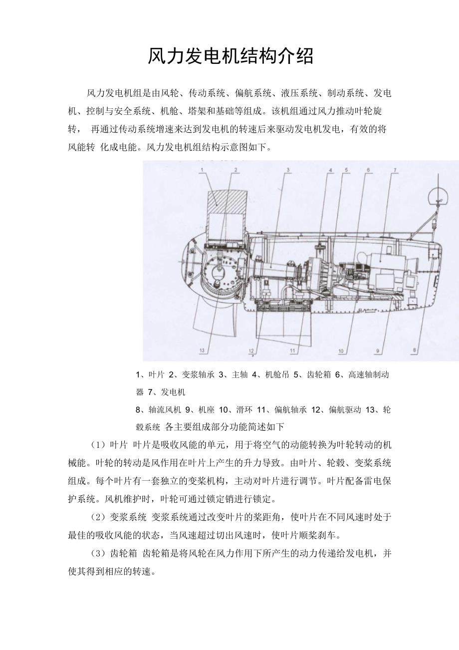风力发电机结构介绍_第1页