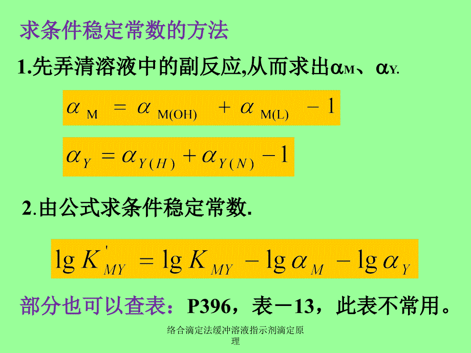 络合滴定法缓冲溶液指示剂滴定原理课件_第2页