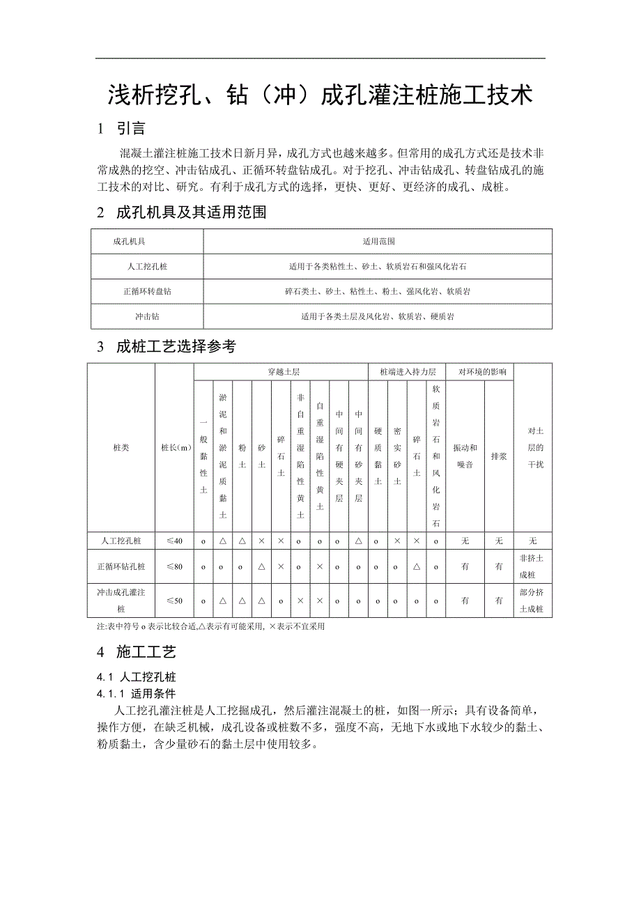 浅析挖孔钻(冲)成空灌注桩施工技术.doc_第1页