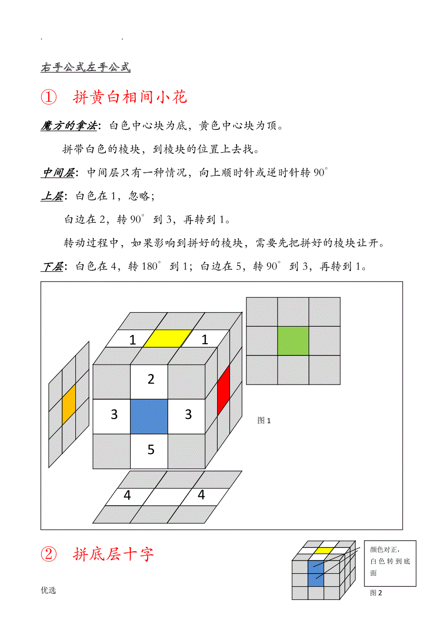一个公式还原三阶魔方_第1页