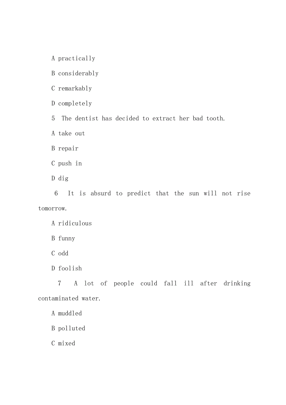 2022年职称英语词汇选项综合类练习题(5).docx_第2页