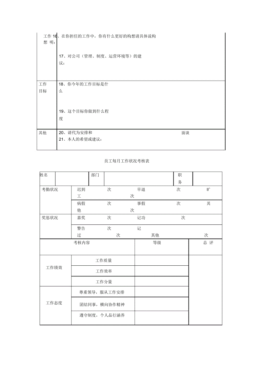 员工绩效考核表_第3页