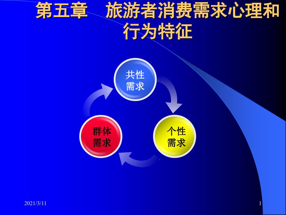 旅游心理学课件第十章旅游者消费需求心理和行为特征_第1页