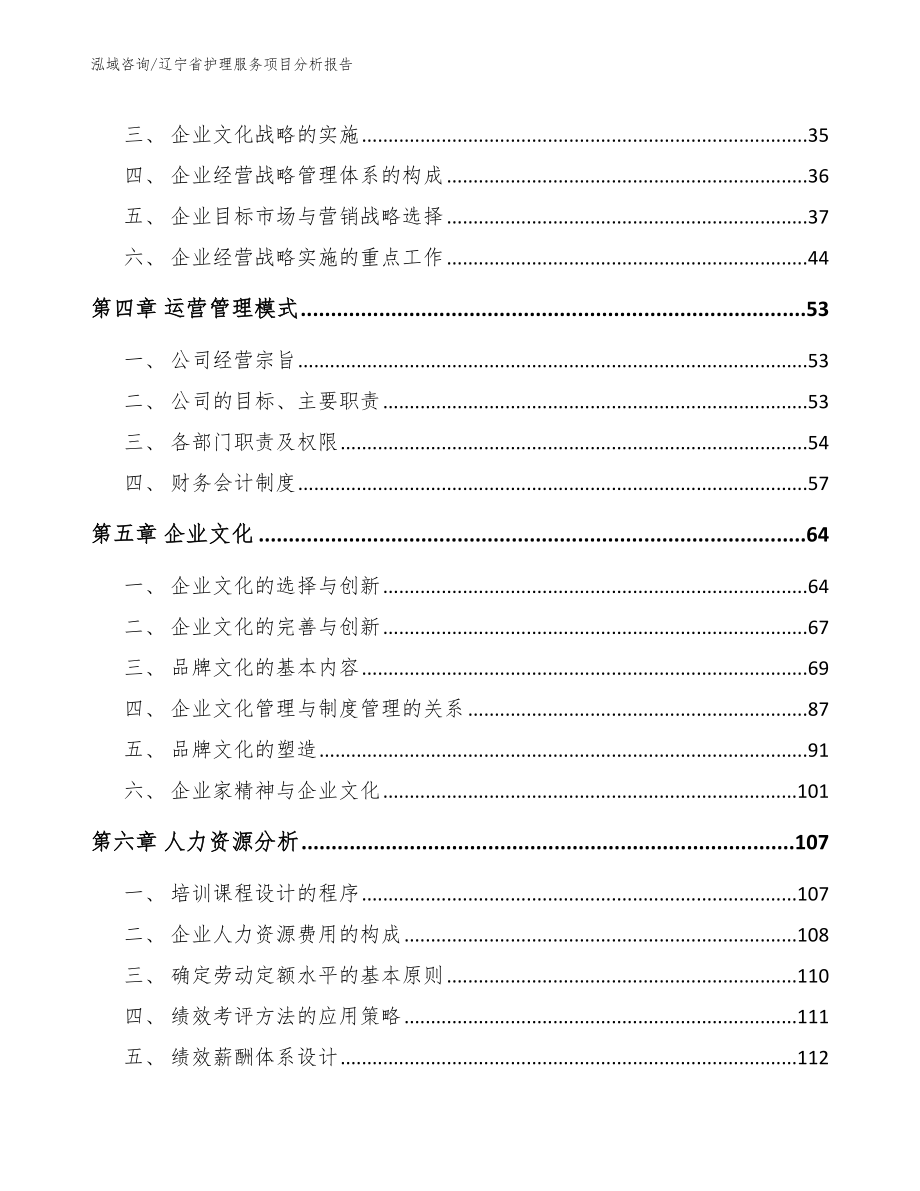 辽宁省护理服务项目分析报告【范文】_第2页