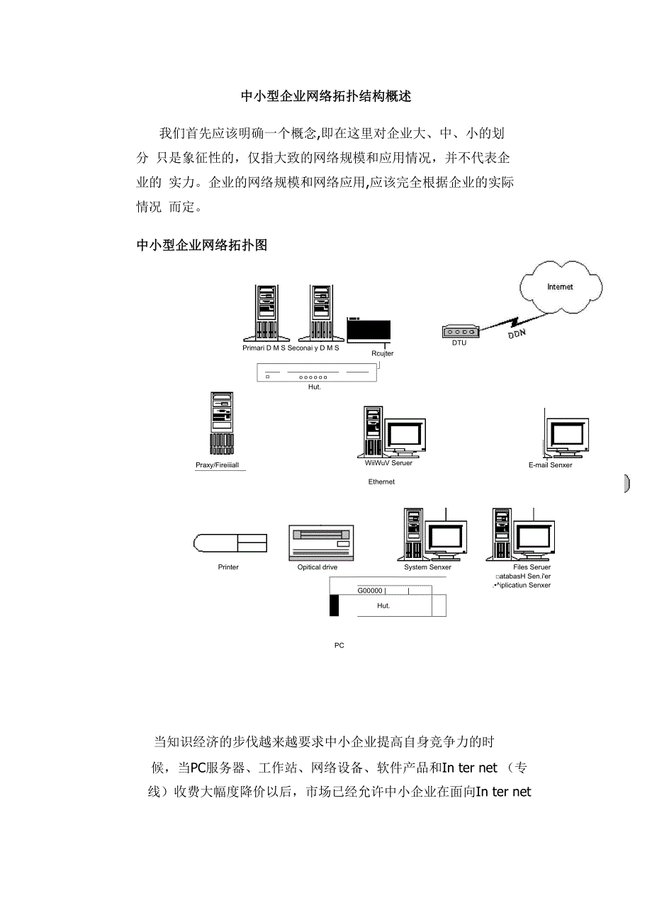 中小型企业网络拓扑结构概述_第1页