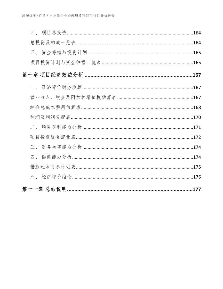 宕昌县中小微企业金融服务项目可行性分析报告_第5页