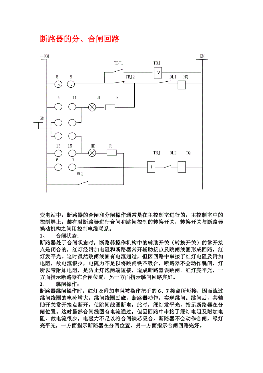 断路器的跳跃及防止措施_第1页