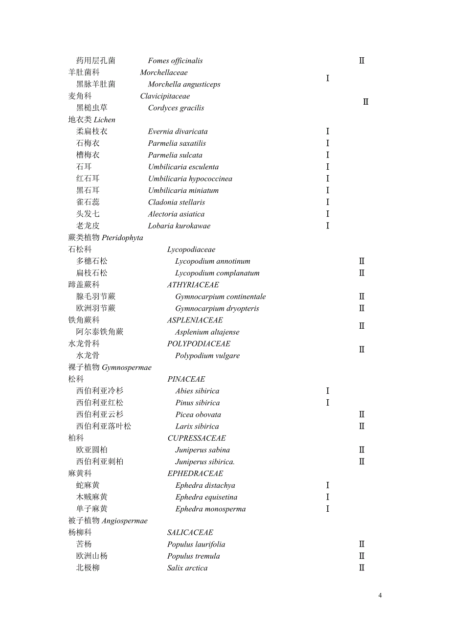 喀纳斯国家级自然保护区珍稀濒危植物及其保护毕业论文.doc_第4页