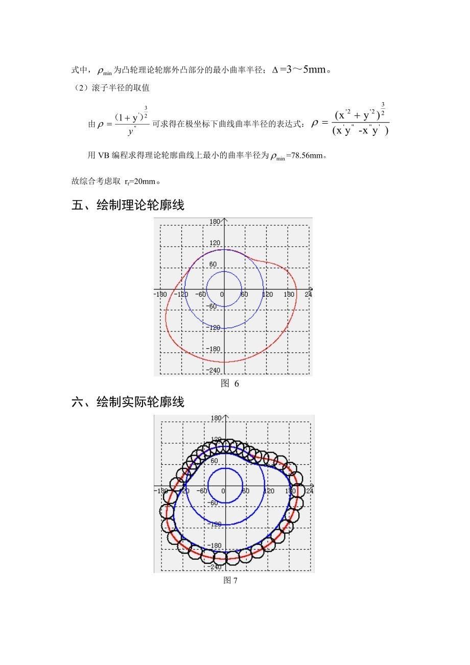 机械原理大作业凸轮机构_第5页