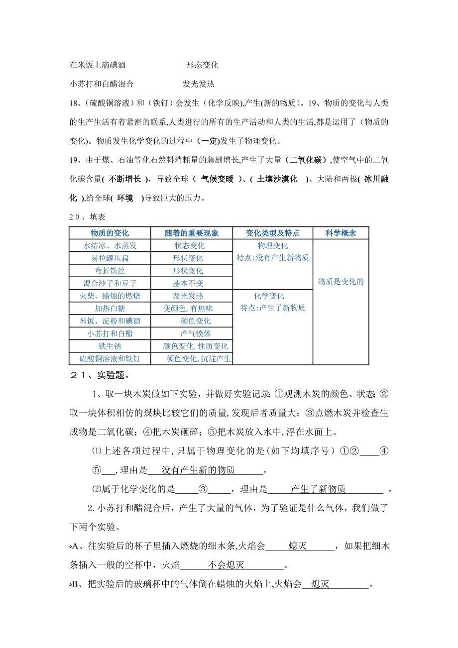 人教版六年级下册科学复习资料_第5页