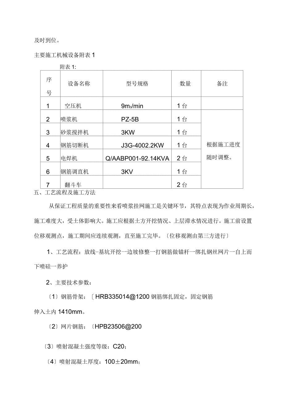 深基坑喷浆支护方案_第5页