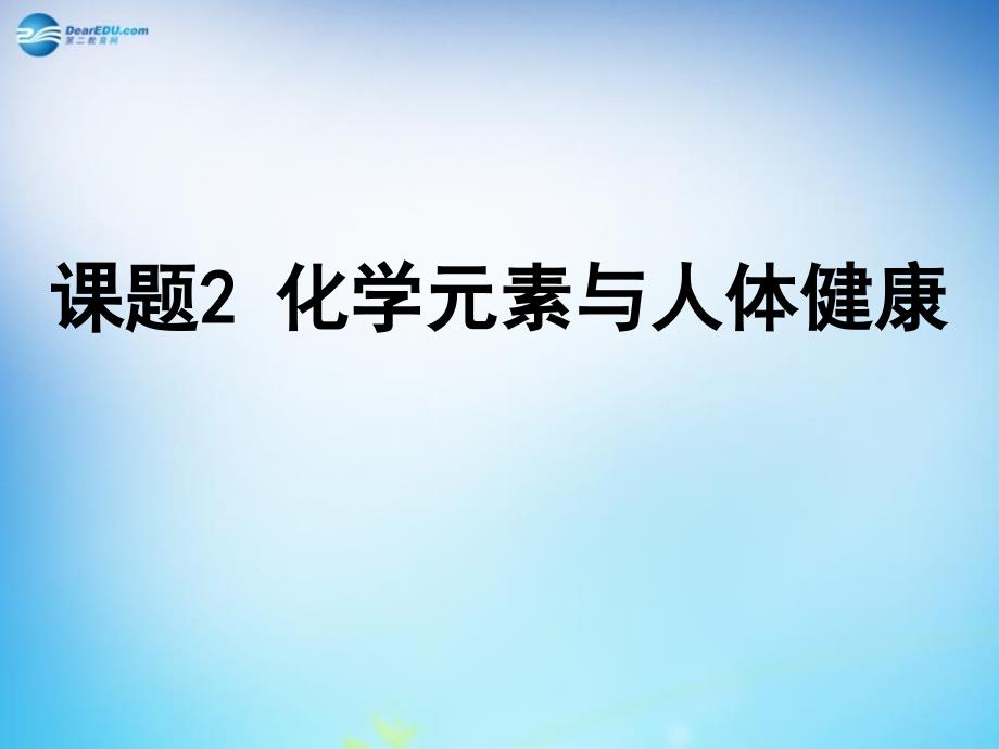 最新人教五四制初中化学九下《13课题2 化学元素与人体健康》PPT课件 16_第2页