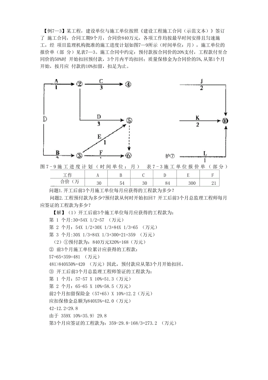 工程预付款扣回案例_第1页