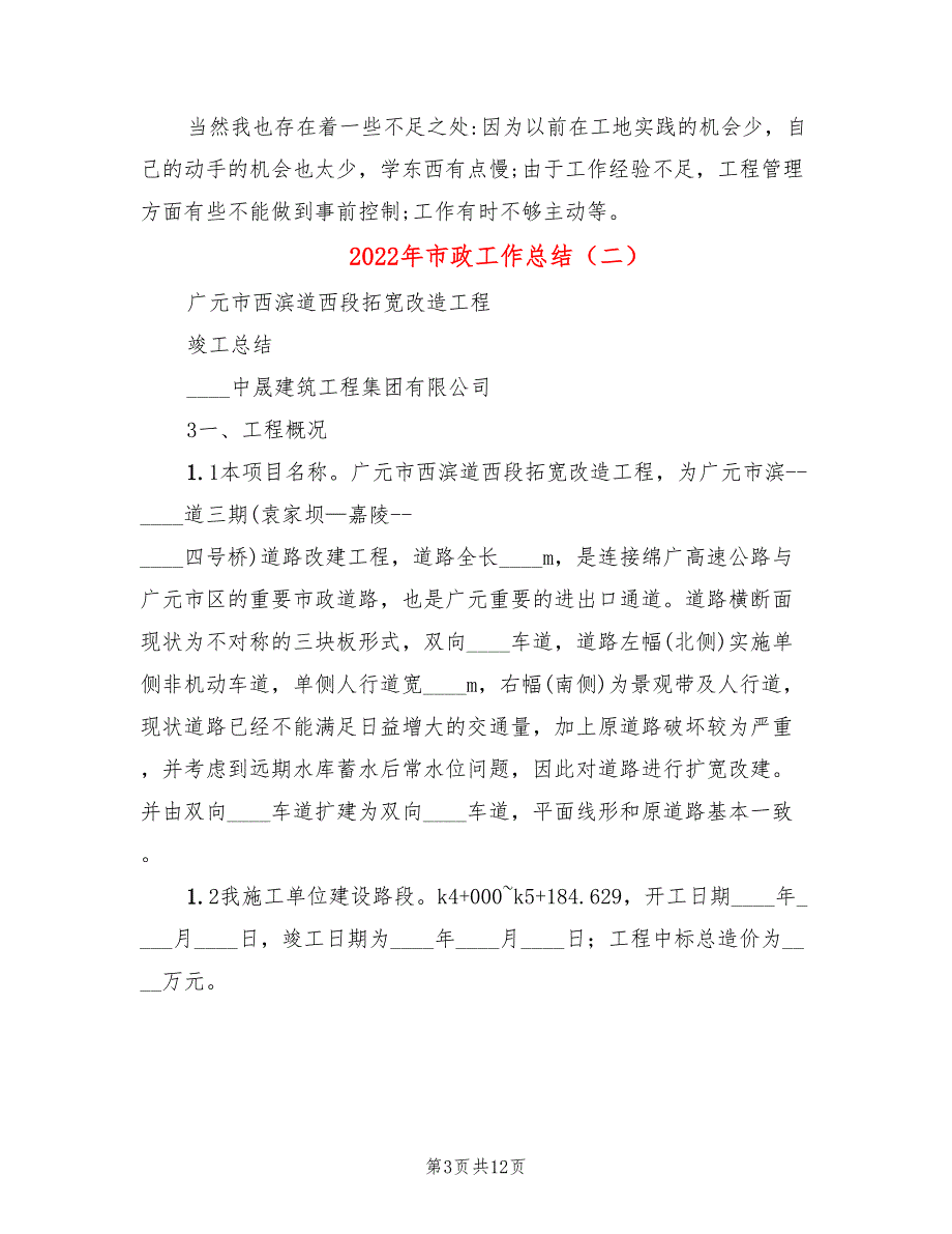 2022年市政工作总结(2篇)_第3页