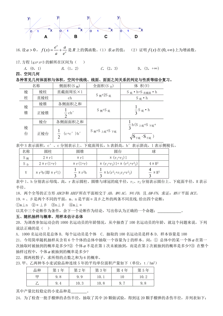 高二第一学期月考2前热身复习_第2页