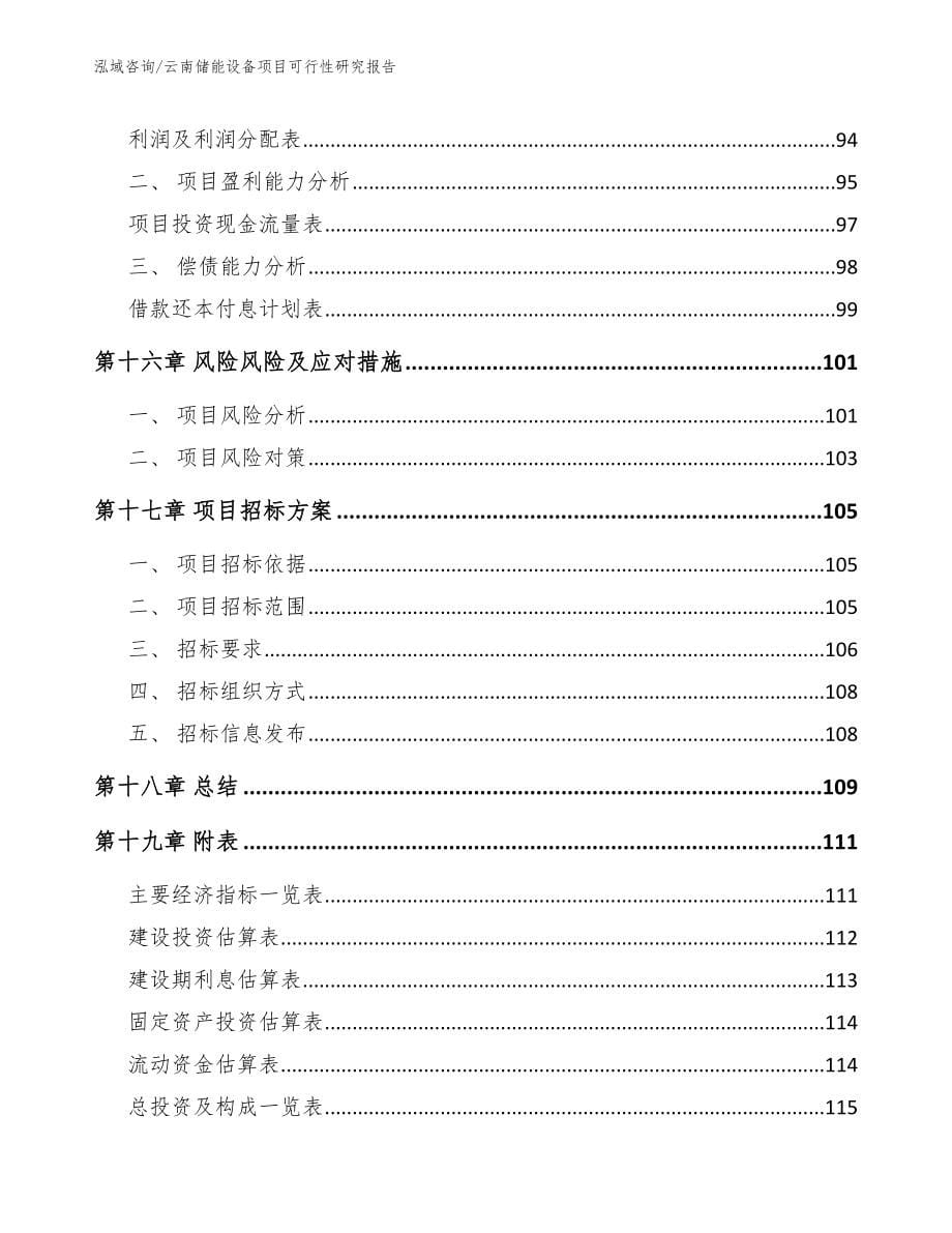 云南储能设备项目可行性研究报告【参考范文】_第5页