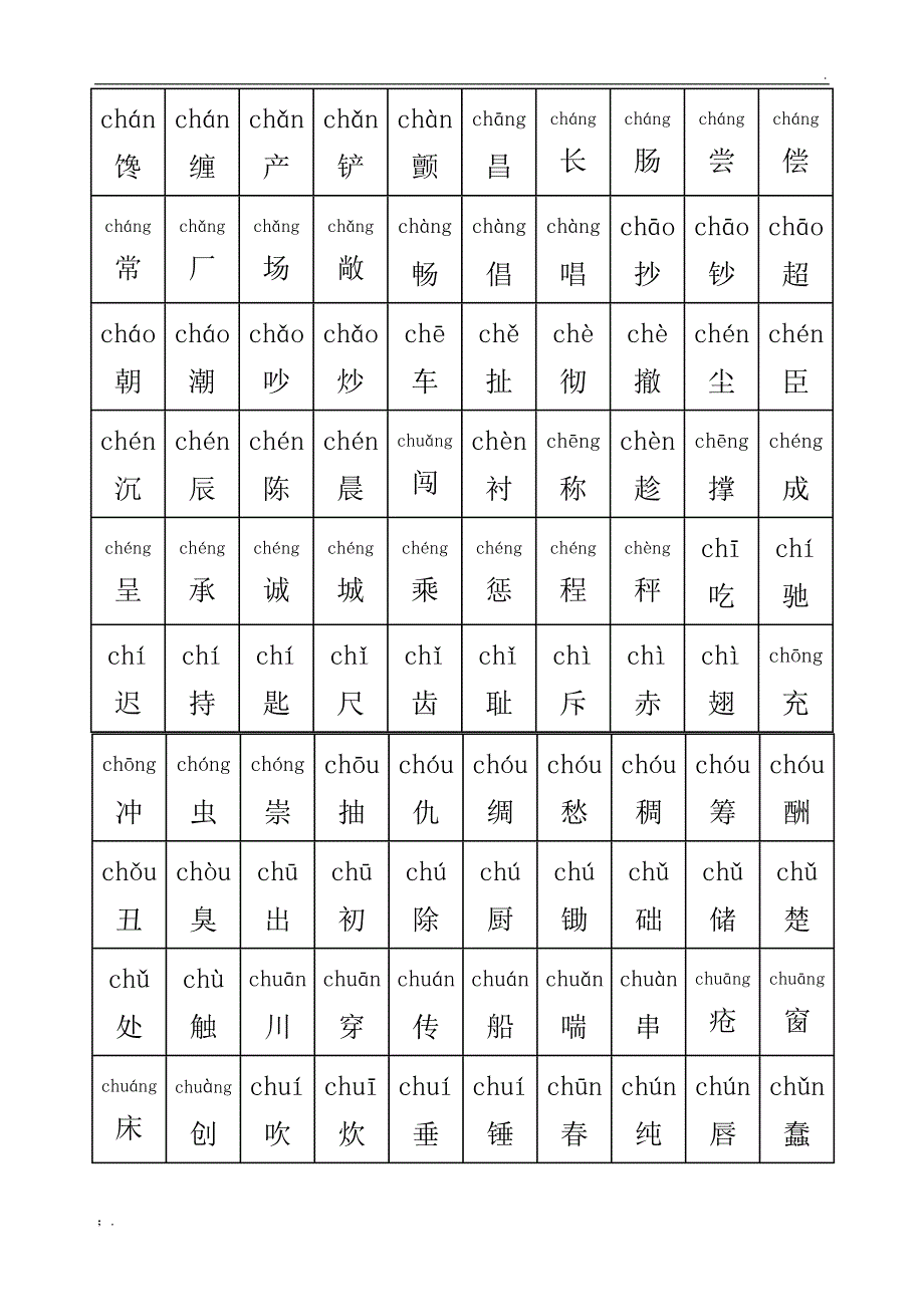 小学生识字表_第3页