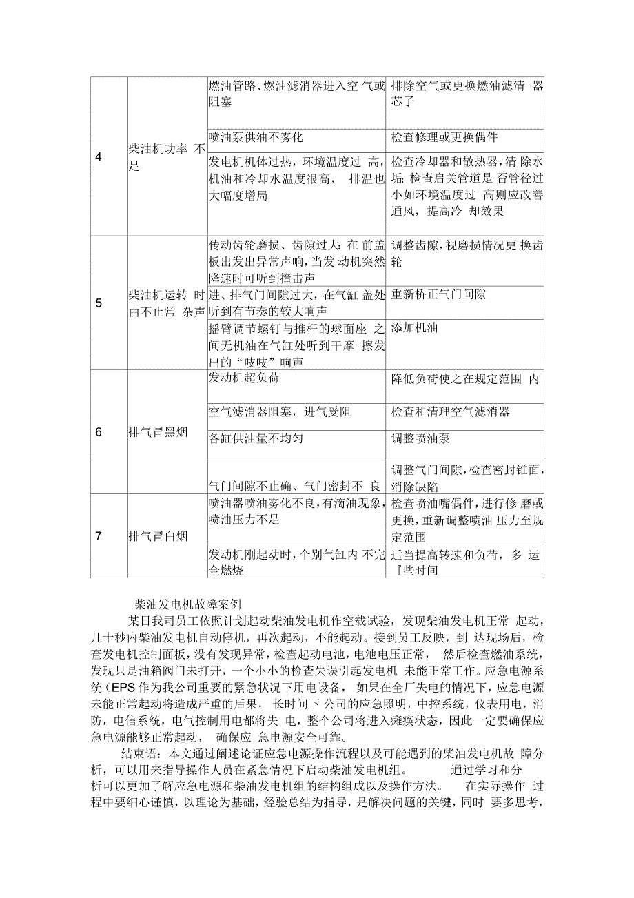 应急电源操作及柴油发电机故障分析_第3页