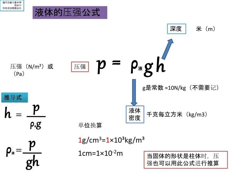 《初中物理公式》PPT课件_第5页