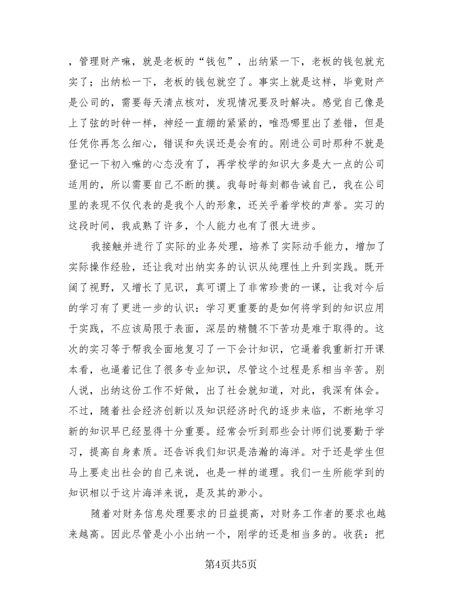 2023会计实习总结报告（2篇）.doc_第4页