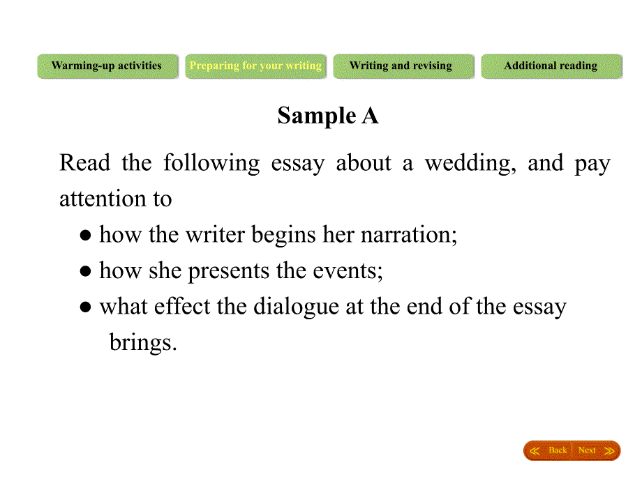 大学英语教学课件：Narrative Writing Homereading 1_第2页