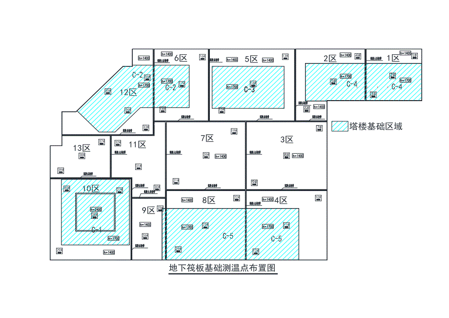 筏板基础测温管做法及位置及测温方式[详细]_第2页