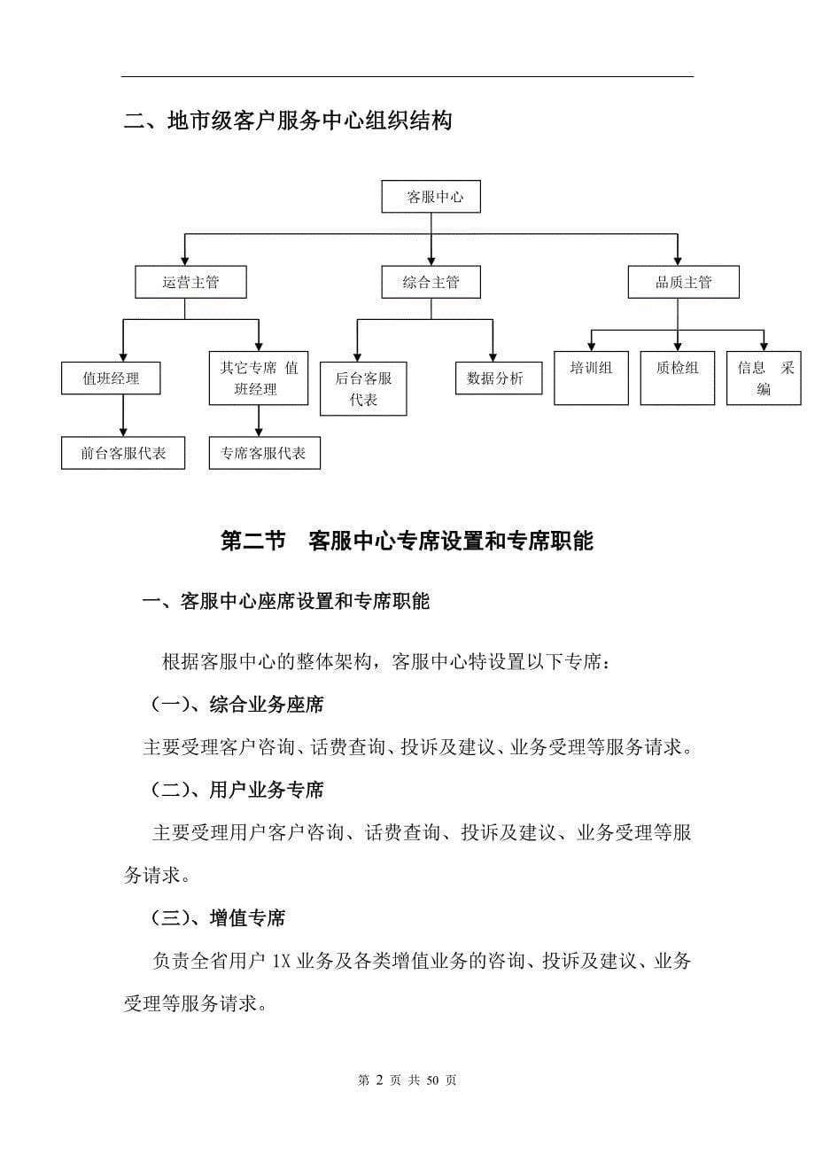 客户服务中心运营管理手册_第5页