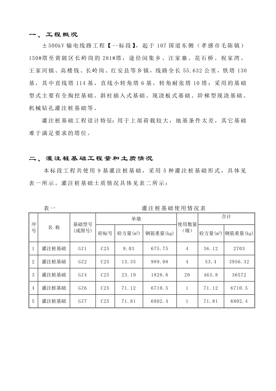 500kV输电线路工程灌注桩基础施工方案_第4页