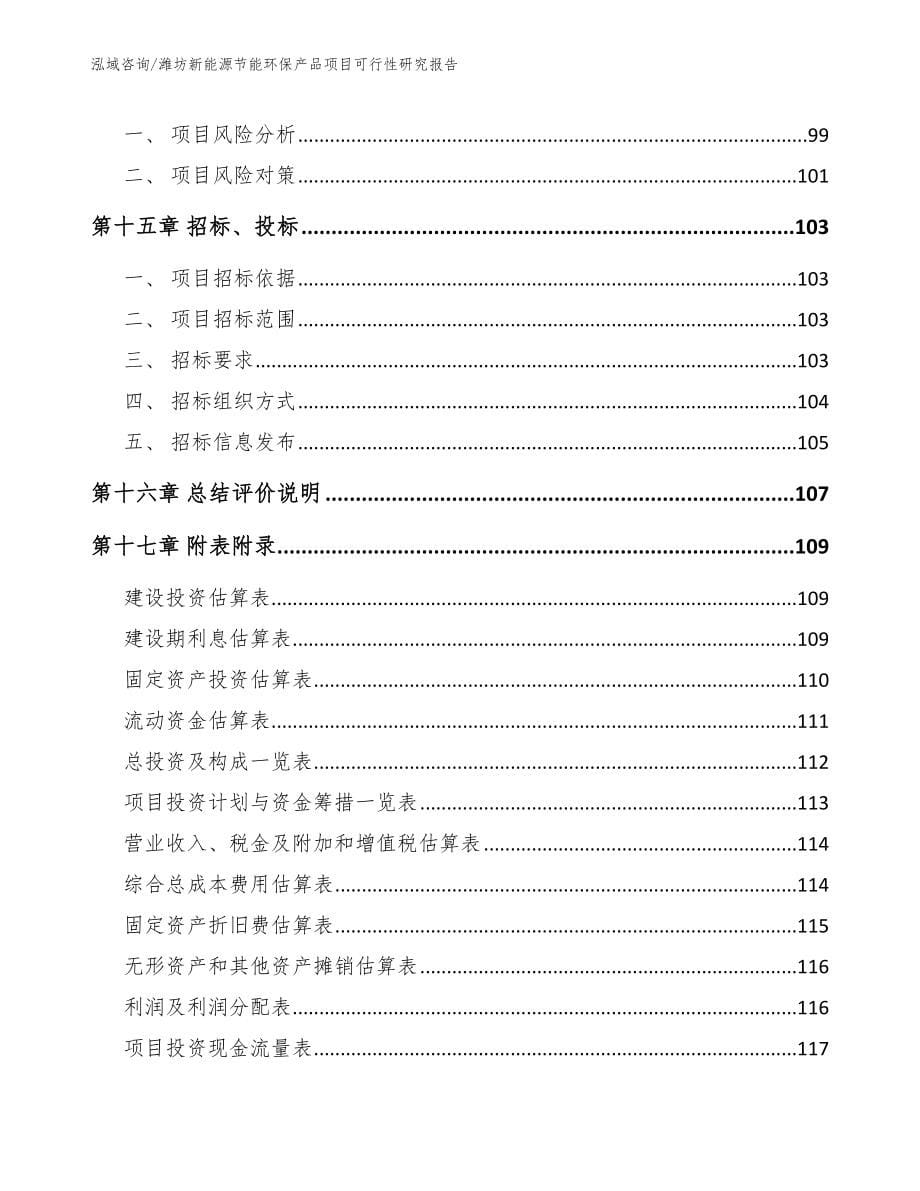 潍坊新能源节能环保产品项目可行性研究报告_第5页