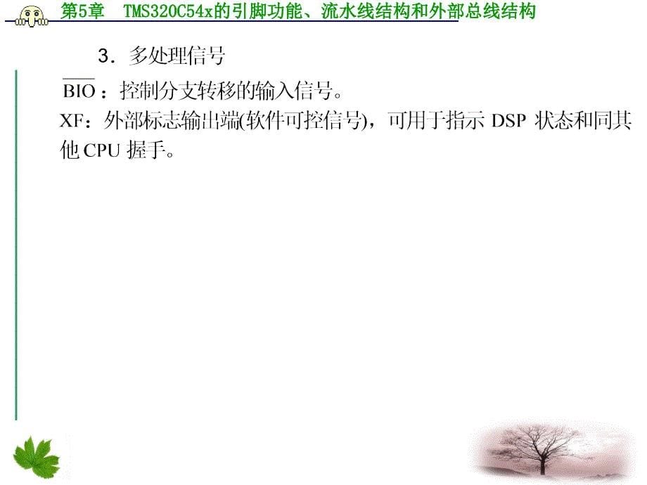 TMSCx的引脚功能流水线结构和外部总线结构1_第5页