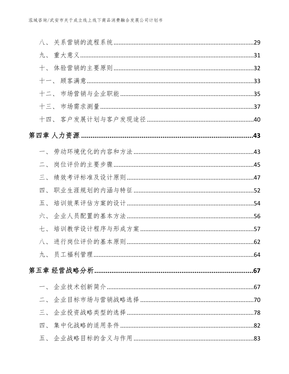 武安市关于成立线上线下商品消费融合发展公司计划书模板范本_第3页