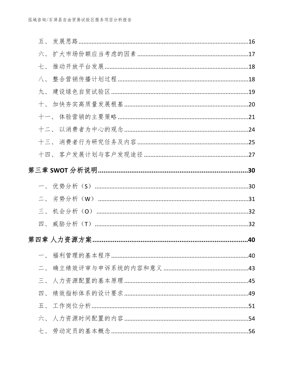 石屏县自由贸易试验区服务项目分析报告_第3页