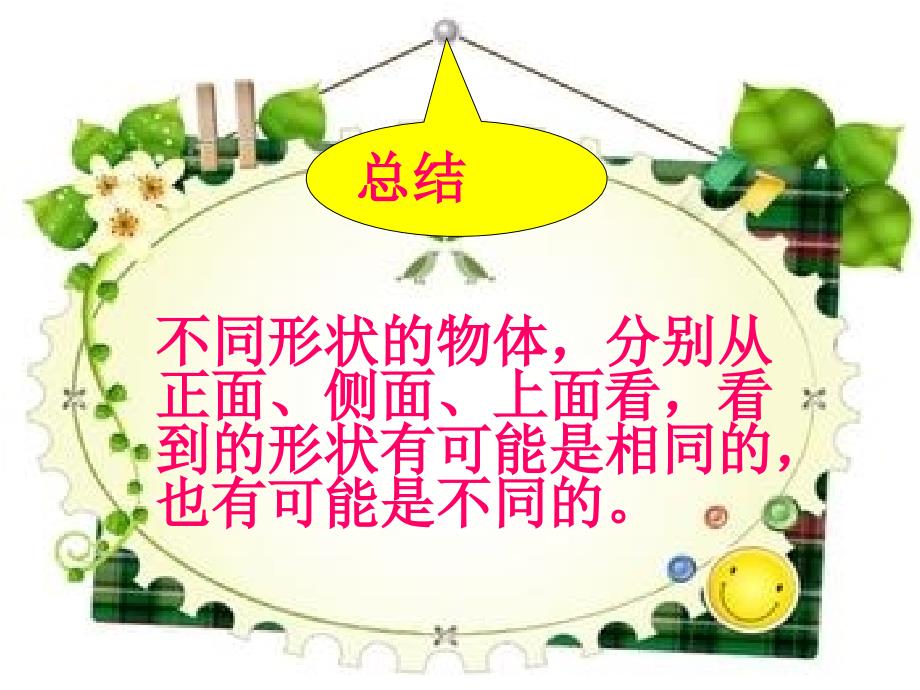 新人教版四年级数学下册第二单元《观察物体》复习整理ppt课件_第4页