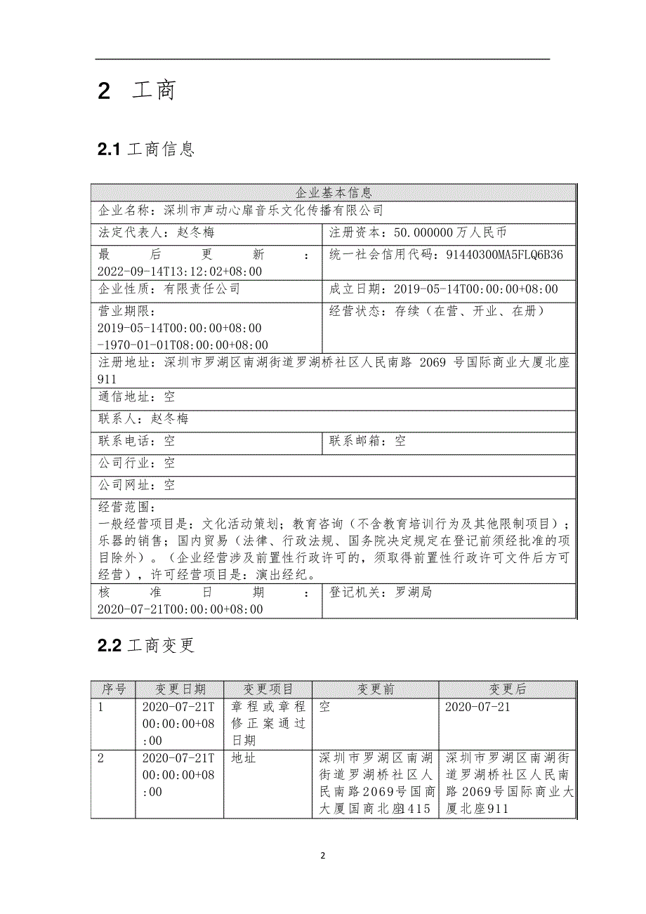 深圳市声动心扉音乐文化传播有限公司介绍企业发展分析报告_第3页