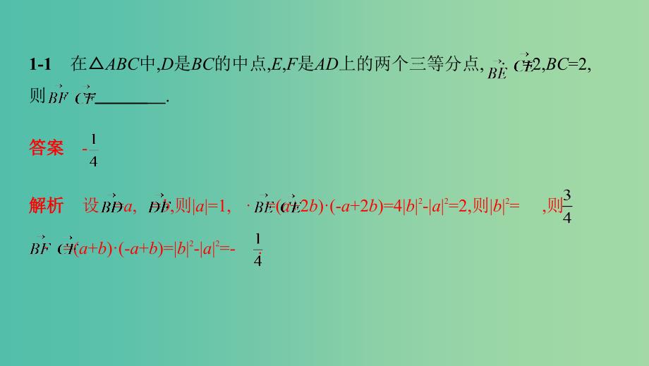 江苏专用2019高考数学二轮复习专题一三角函数和平面向量微专题2平面向量数量积问题的常用处理策略课件.ppt_第4页