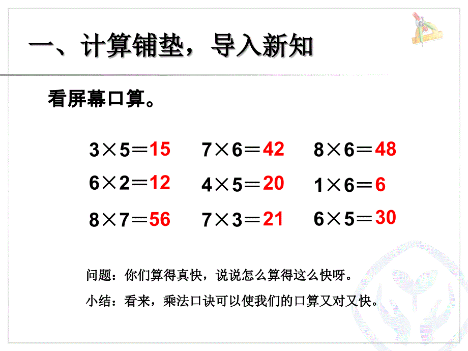 二年级数学表内乘法（二）解决问题课件_第2页