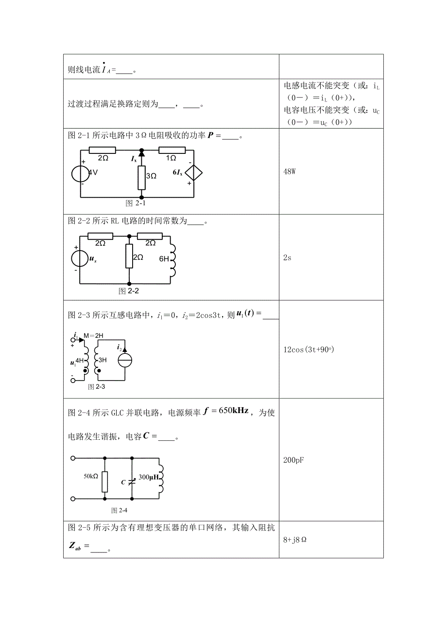 电路复习思考题_第3页