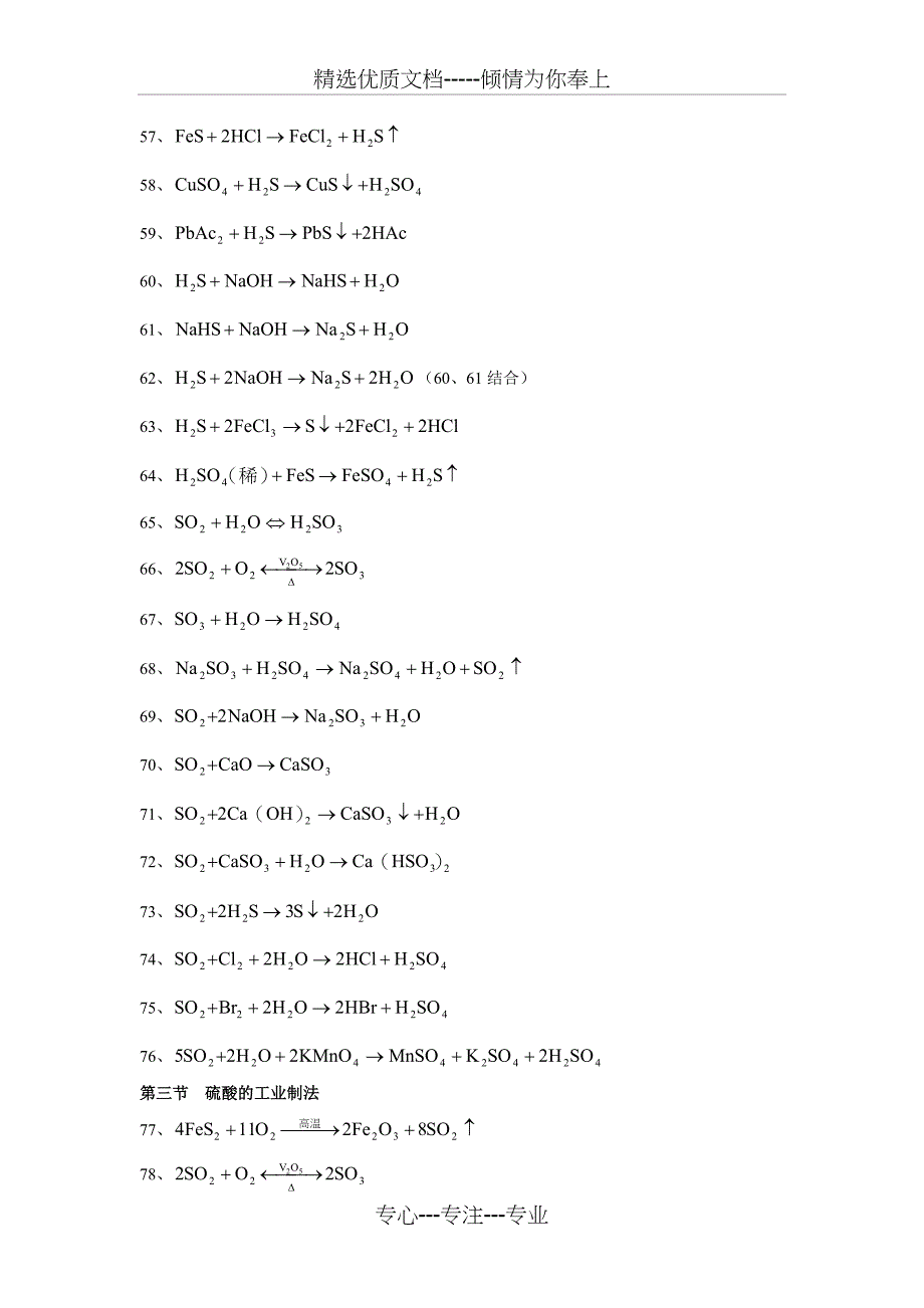 高中化学方程式大全(绝对全)883-KB_第4页