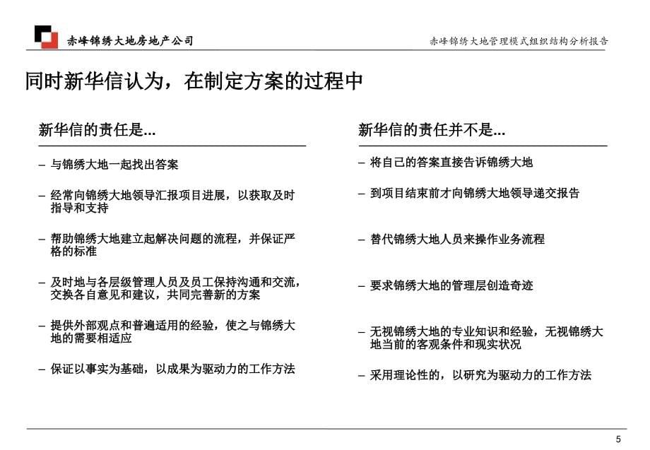 赤峰锦绣大地管理模式及组织调整报告_第5页