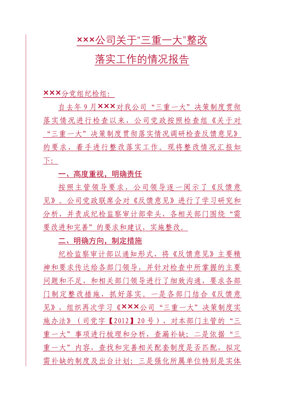 三重一大整改报告_第1页