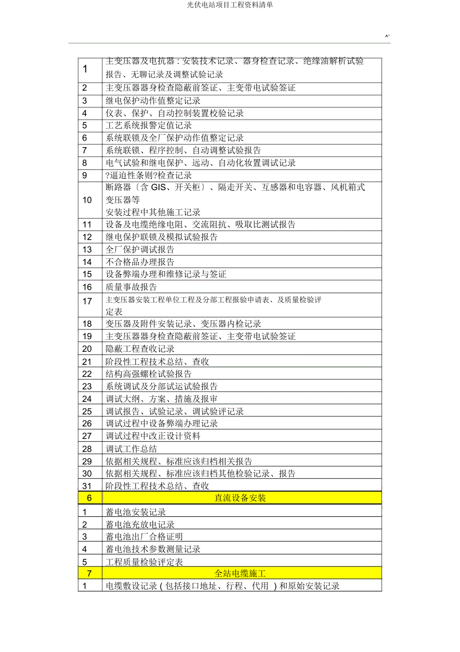 光伏电站项目工程资料清单.docx_第4页