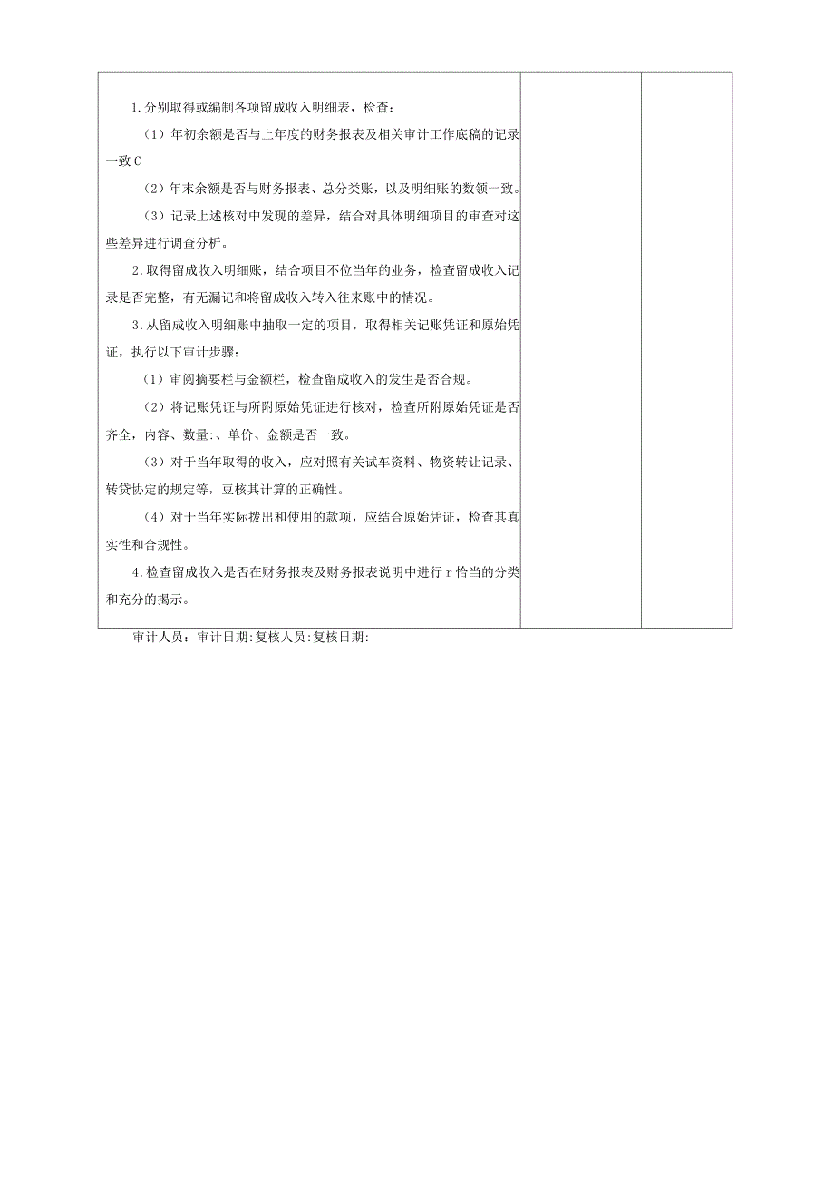 留成收入审计程序表_第2页