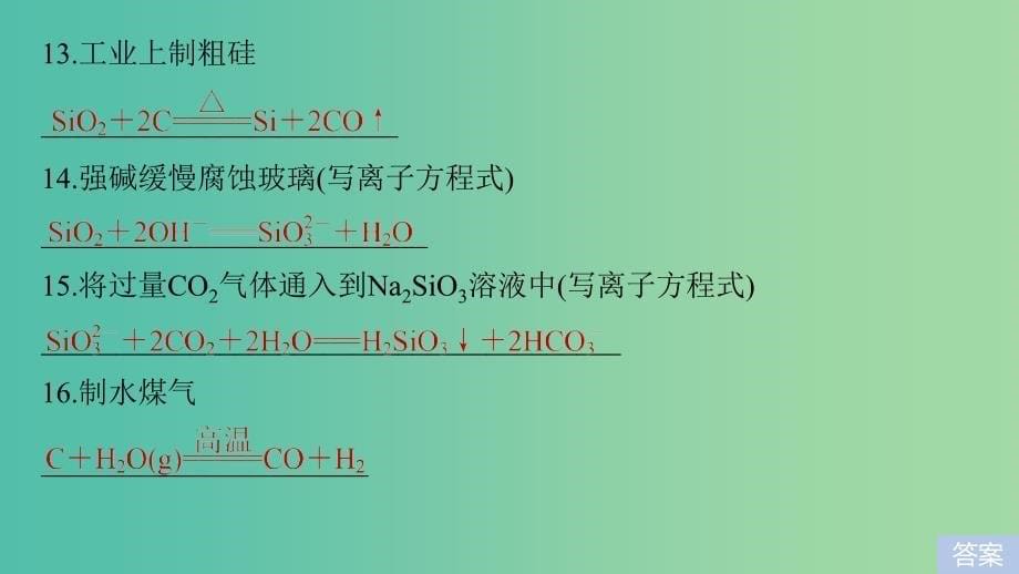 2019高考化学二轮复习 考前15天回扣四 经典方程式再书写课件.ppt_第5页