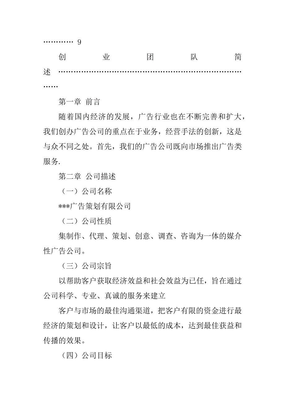 2023年广告公司计划书_第5页