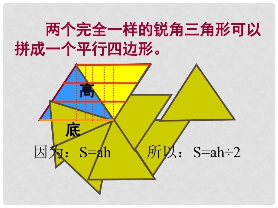 五年级数学上册《图形与面积的总复习》课件 北师大版_第5页