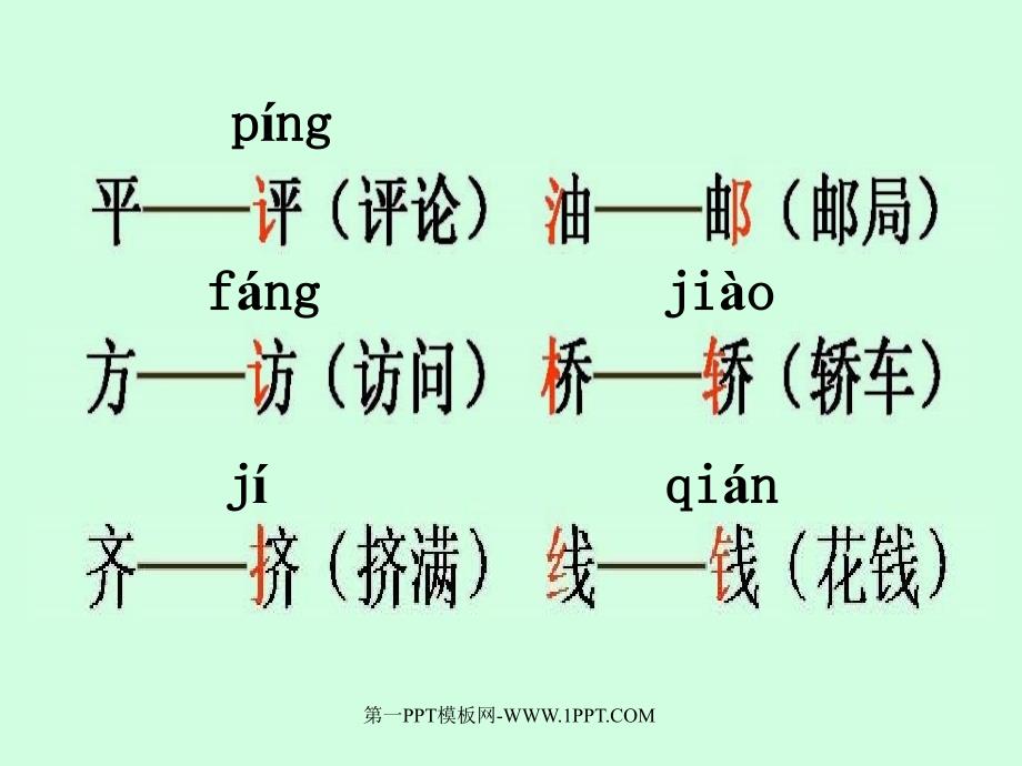 人教版一年级语文下册《语文园地一》课件PPT_第3页