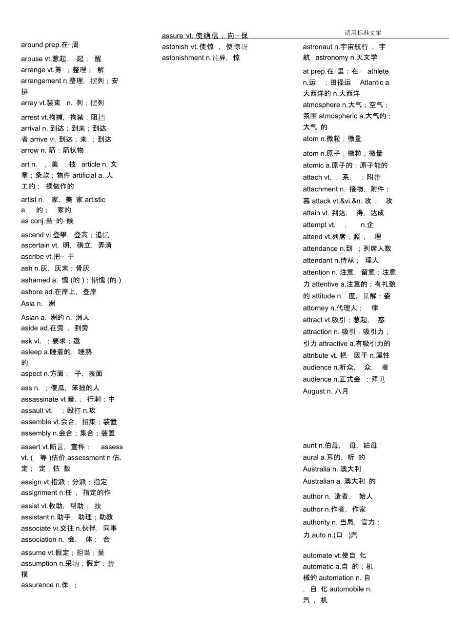 大学英语四六级词汇打印.docx_第5页